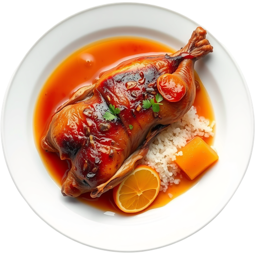 Roast Duck with Orange Sauce dish
