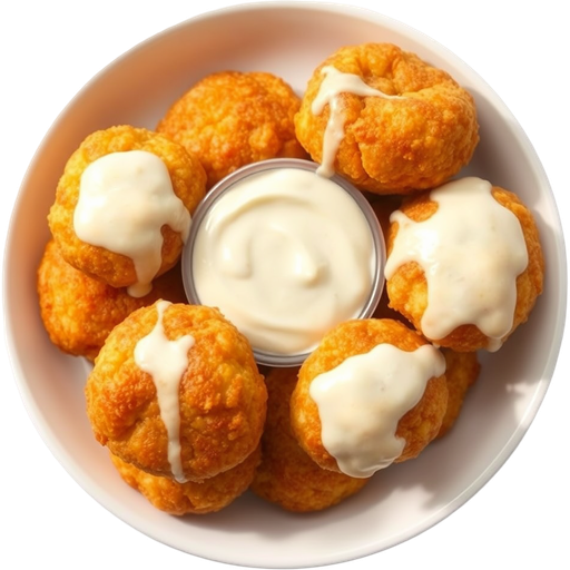 Hush Puppies with Dipping Sauce dish