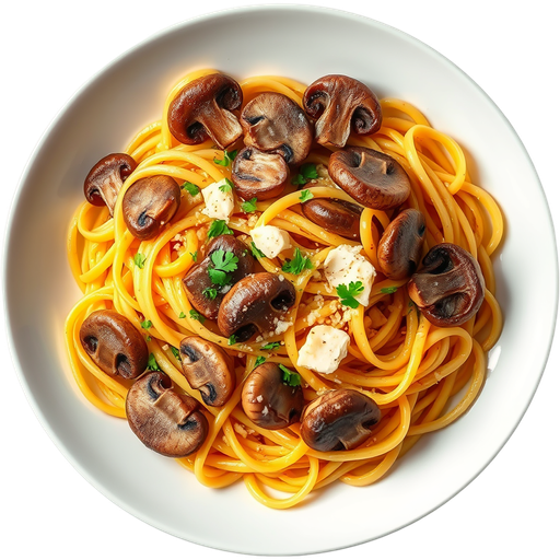 Mushroom Maltagliati dish