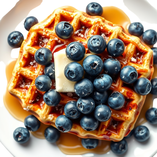 Blueberry Waffles dish