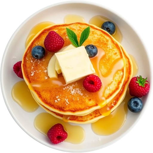 Lemon Ricotta Pancakes dish