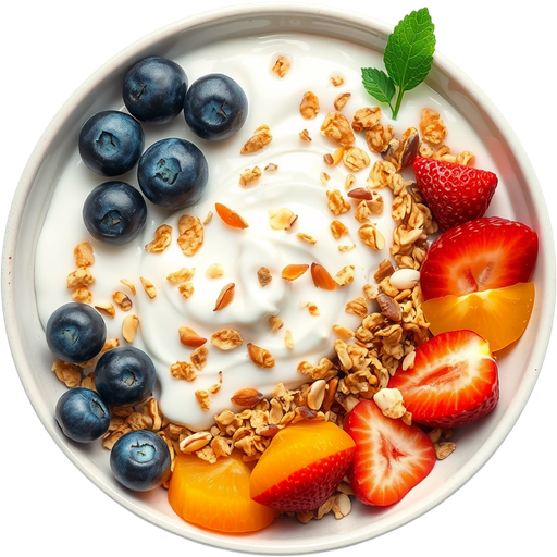 Granola Bowl and Fruit dish
