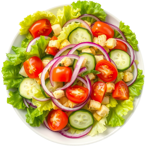 Lettuce & Tomato Side Salad dish