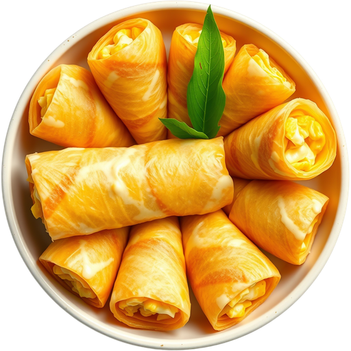 Durian Dessert Rolls dish