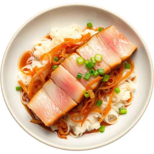 Crispy Onion Albacore dish