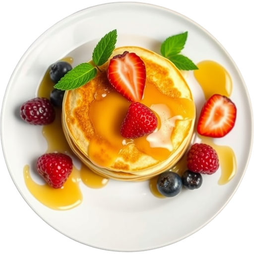 Fruit Soufflé Pancakes dish