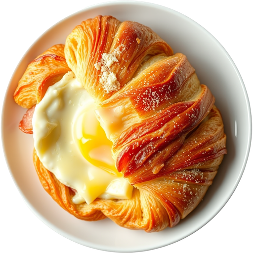 Ham Egg and Cheese Croissant dish