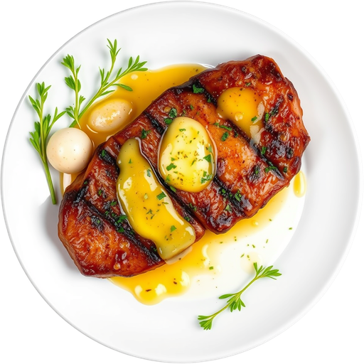Garlic Butter Steak dish