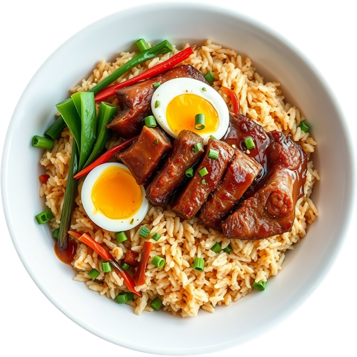 Steak Bowl with Fried Rice dish