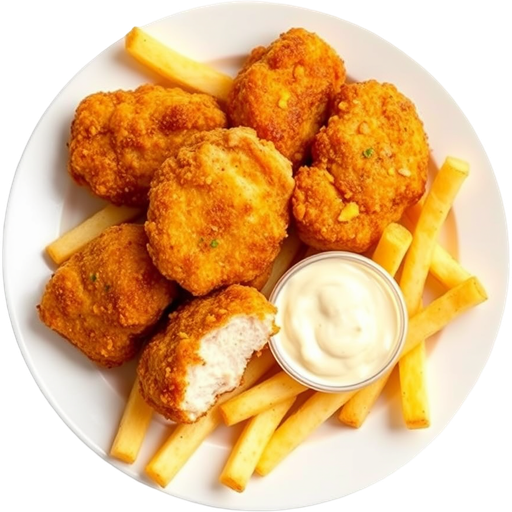 Chicken Nuggets and Fries dish