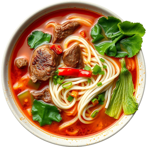 Bun Bo Hue Beef Noodle Soup dish