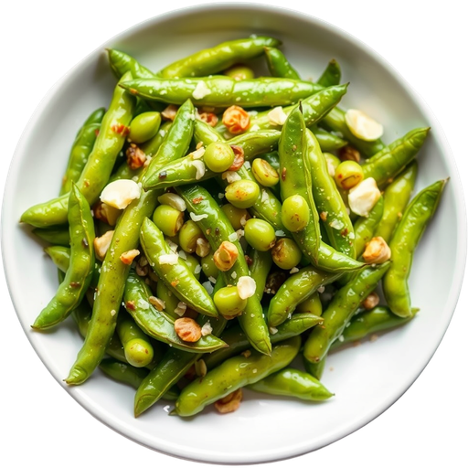 Garlic Edamame dish