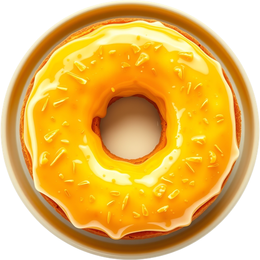 Vegan Meyer Lemon Donut dish
