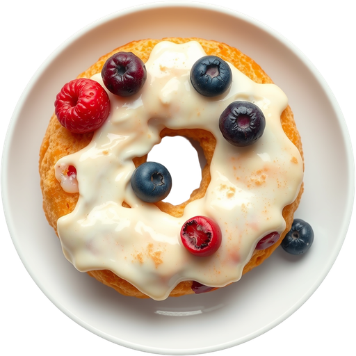 Fry Bread Ricotta and Fruit Donut dish