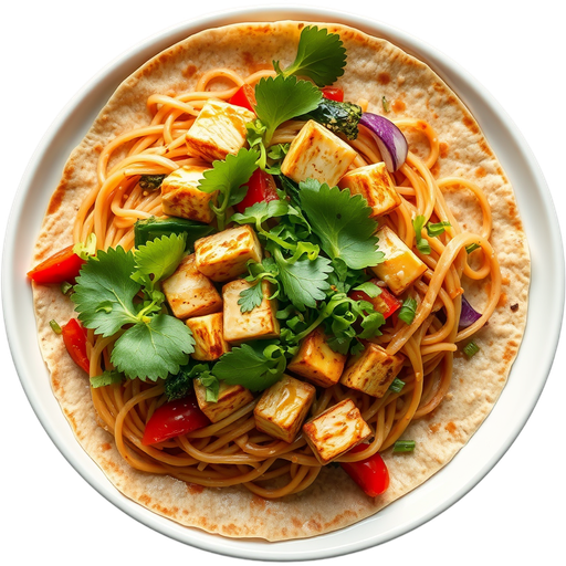 Buddha Wrap with Soba Noodles dish