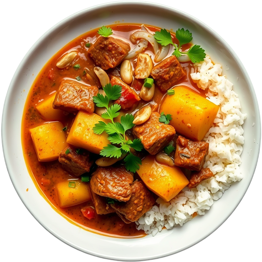 Massaman Curry with Beef dish