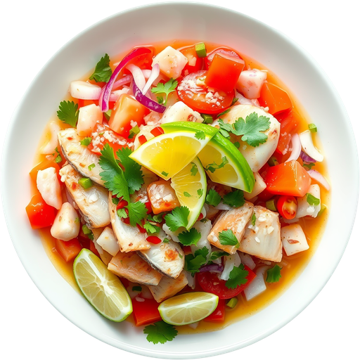 Ceviche dish