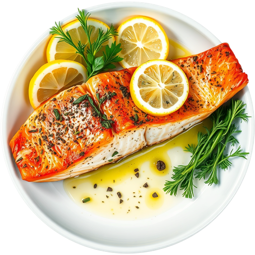 Baked Salmon dish