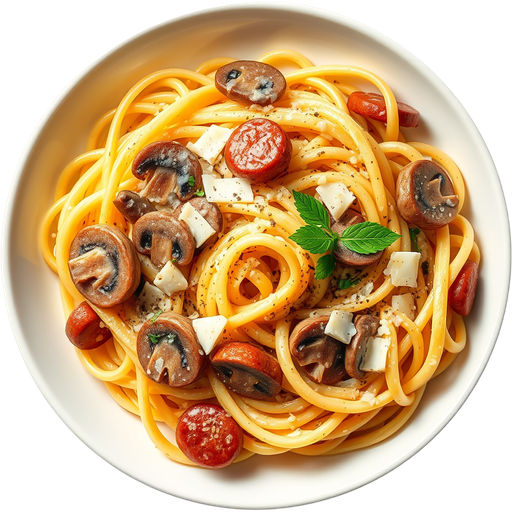 Sausage Mushroom Pasta dish
