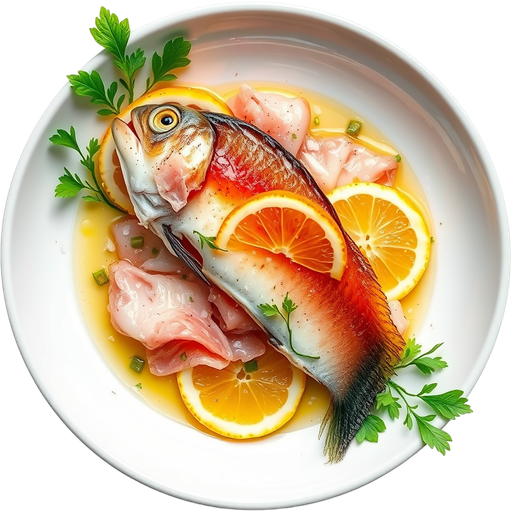Hamachi Crudo dish