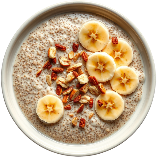 Banana Chia Pudding dish