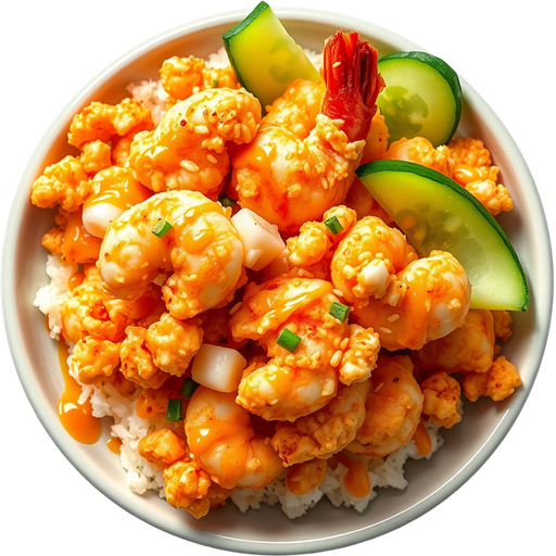 Popcorn Shrimp Roll dish