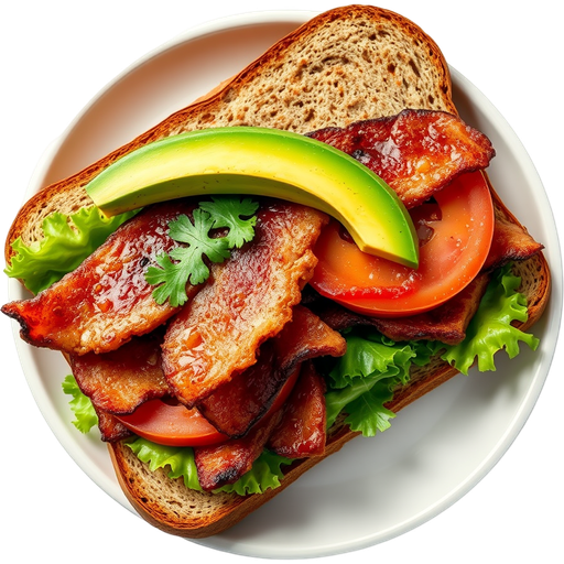 Tempeh Bacon Sandwich dish