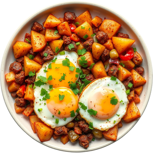Chorizo and Egg Hash dish
