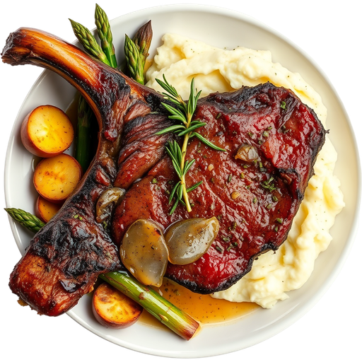 Tomahawk Ribeye Meal dish