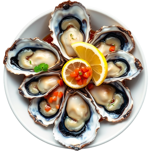 Oysters Kumamoto dish