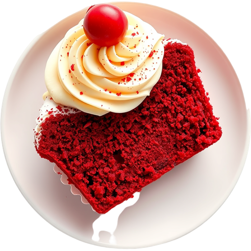 Red Velvet Cupcake dish