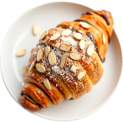 Chocolate Almond Croissant dish