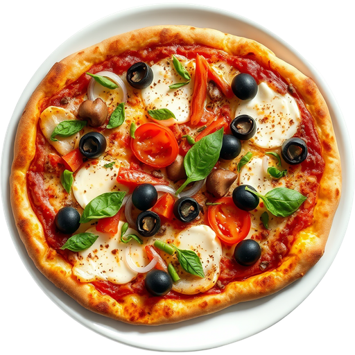 NY Style Veggie Pizza dish