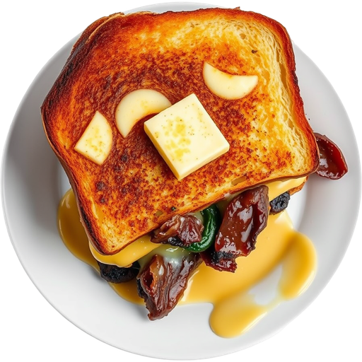 Shortrib Grilled Cheese dish