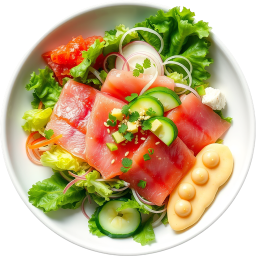 Sashimi Salad dish