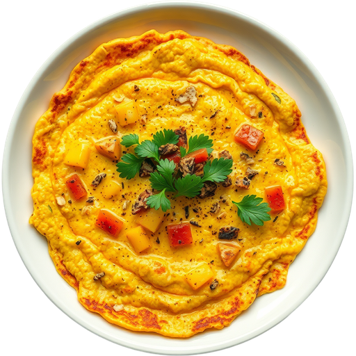 Vegan Omelette dish
