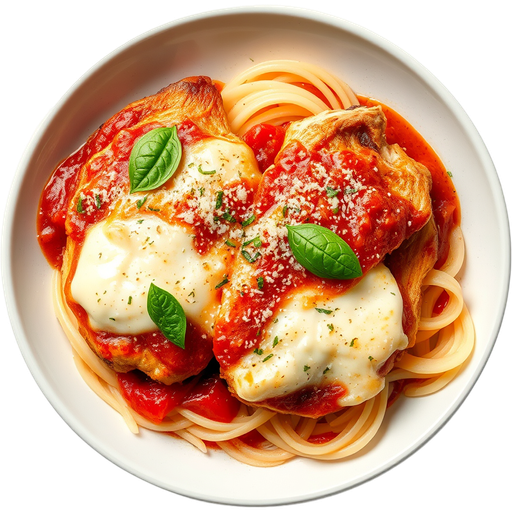 Chicken Parmigiana dish