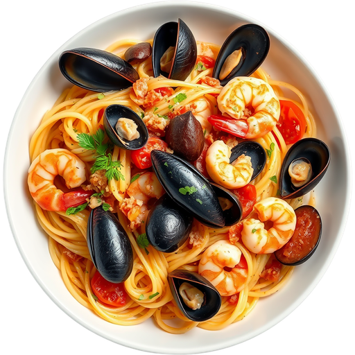 Linguine alla Pescatore dish