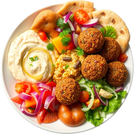 Falafel Combination Plate dish