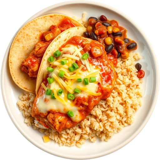 Chicken Enchilada Lunch Special dish