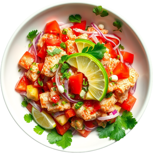 Ceviche dish