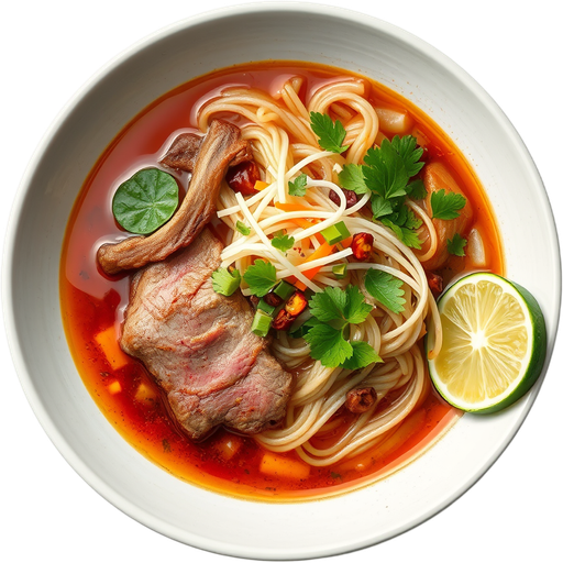 Pho with Rare Brisket dish