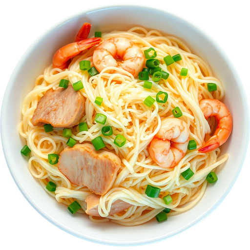 Rice and Egg Noodle Combo dish
