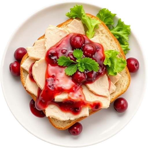 Turkey Cranberry Sandwich dish