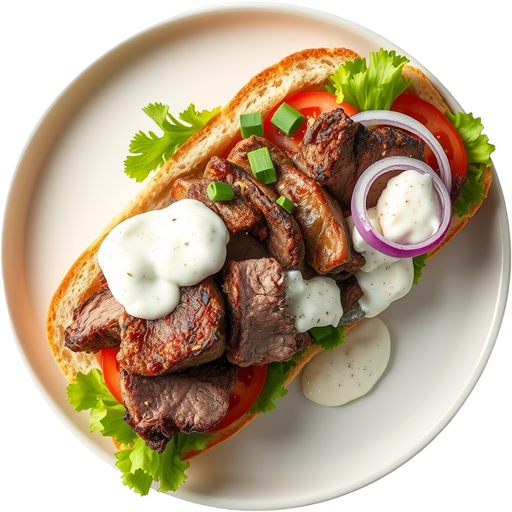 Pasture Raised Lamb Sandwich dish