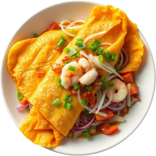 Vietnamese Crepe Banh Xeo dish