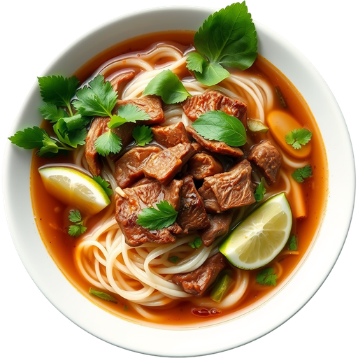Beef Pho dish
