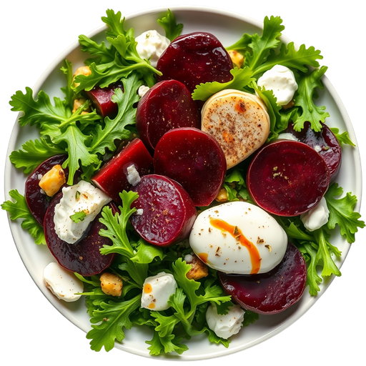 Beet and Burrata Salad dish