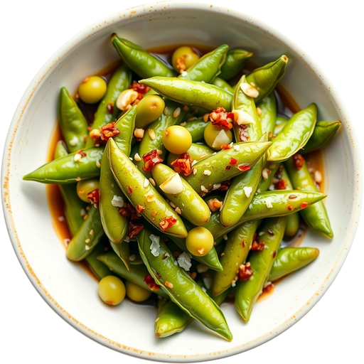 Garlic Edamame dish