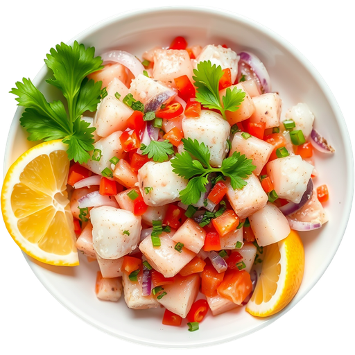 Ceviche dish